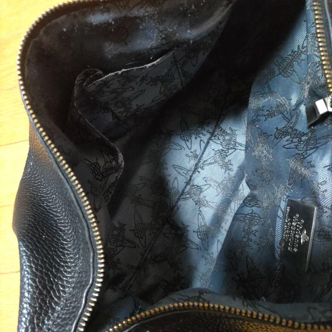 早いもの勝ち　男女兼用　黒　ヴィヴィアンウエストウッド ショルダーバッグ レザー