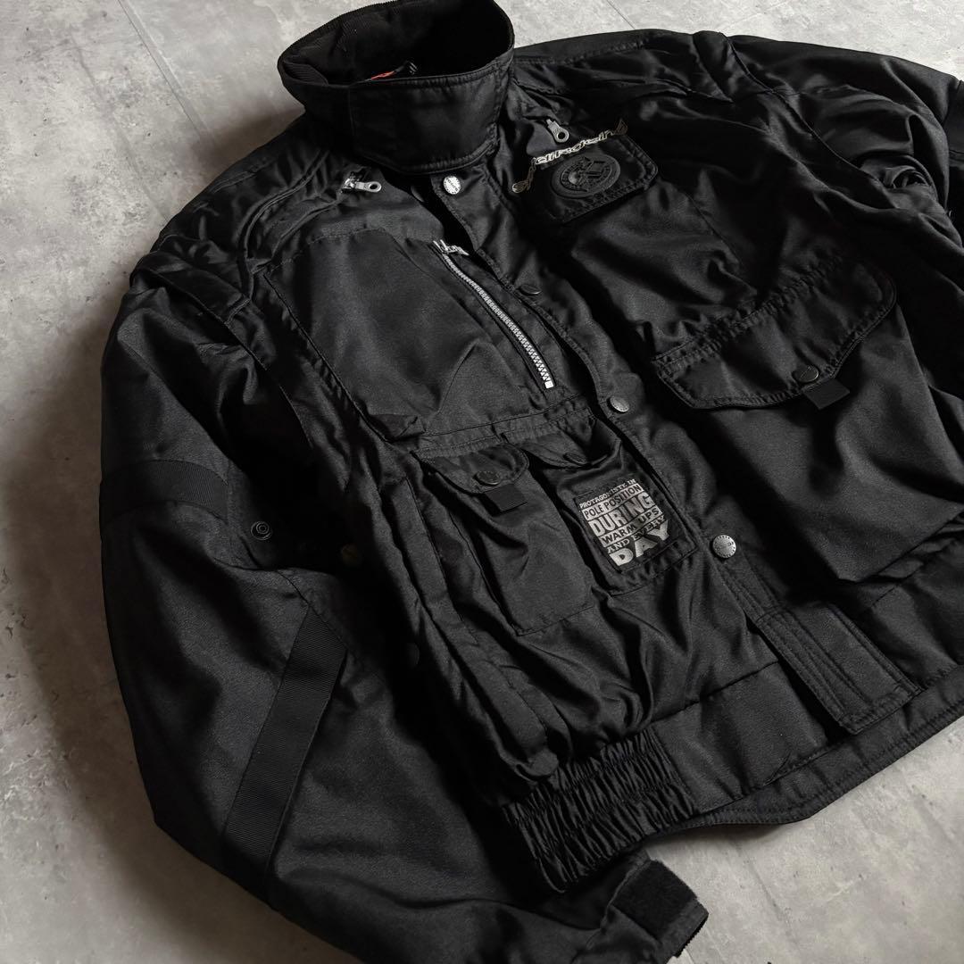 90s vintage】2way ギミック ボンバージャケット 短丈 テック - メルカリ