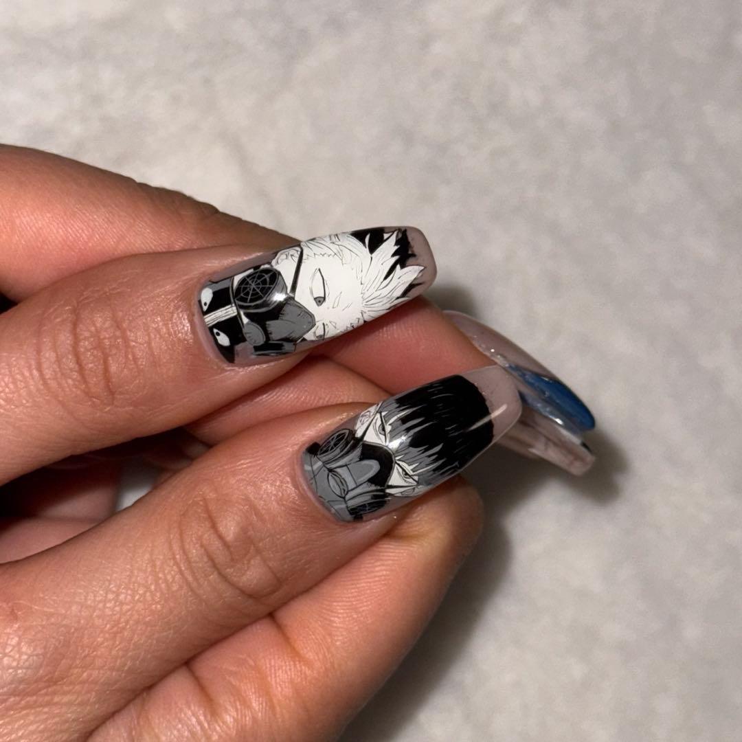 プレインシート　痛ネイル　ネイルシール　ネイルチップ