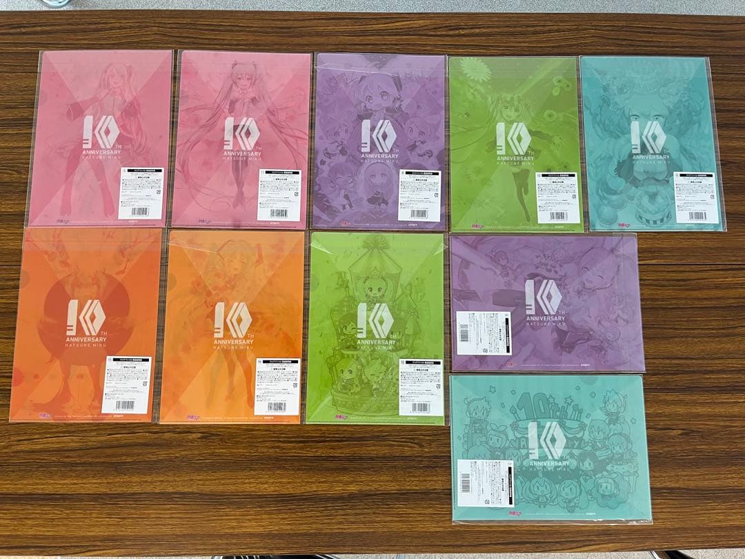 愛*莉様 初音ミク パパパ・パーティ 新品未開封クリアファイル全10種