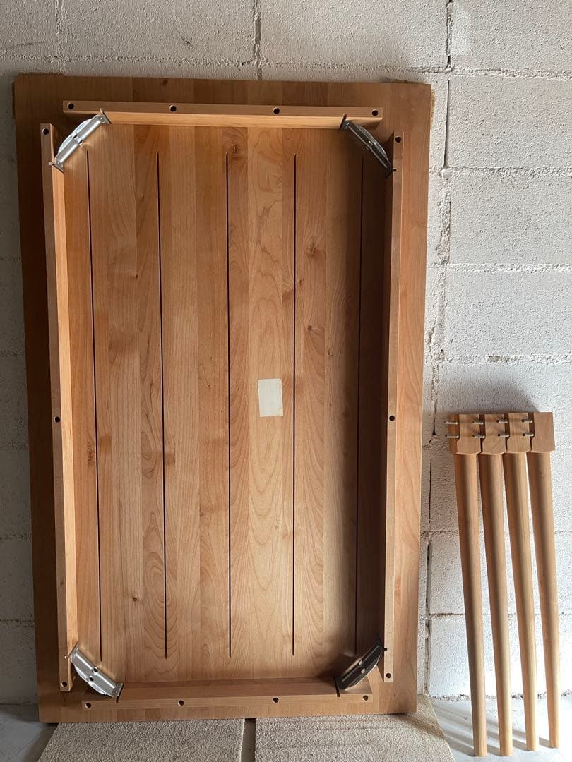 美品　MOMO NATURAL モモナチュラル　ダイニングテーブル　アルダー無垢