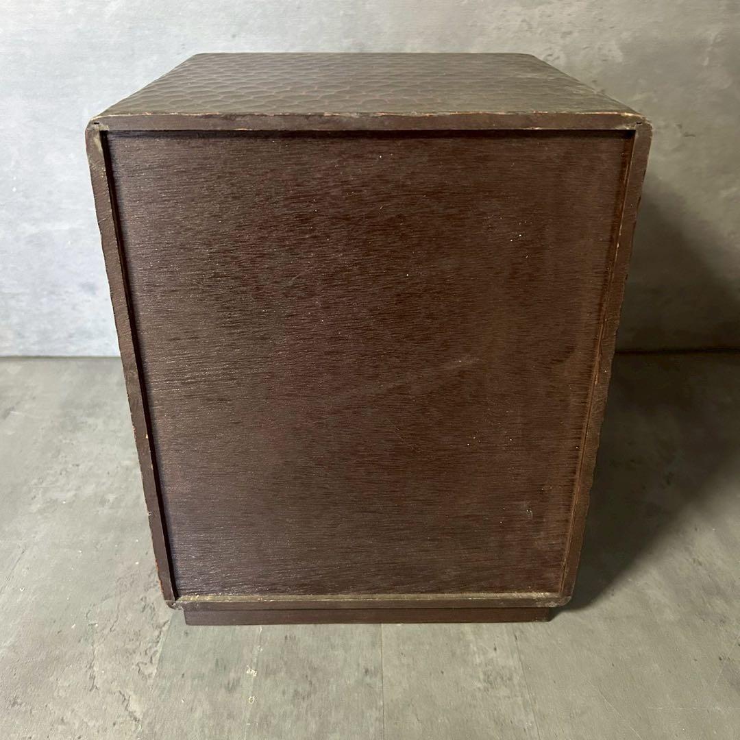 和箪笥 小引き出し 5段 漆調 竹柄 木製 和風インテリア