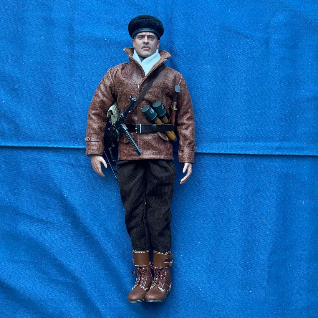 美品】1/6アクションフィギュア（ブラッド・ピット？）自転車付き