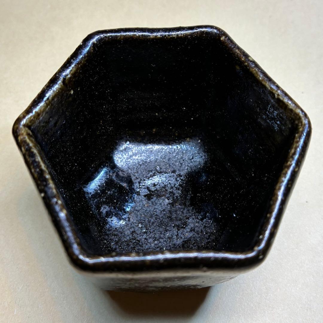 ぐい呑み 池西剛 朧月手六角盃 共箱 - メルカリ