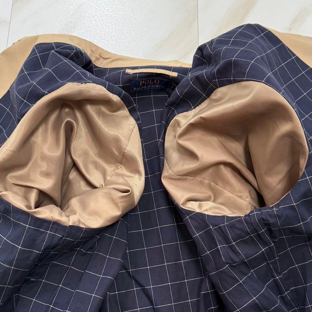 極美品✨ポロ ラルフローレン スイングトップ 黒ポニー刺繍 ベージュ L