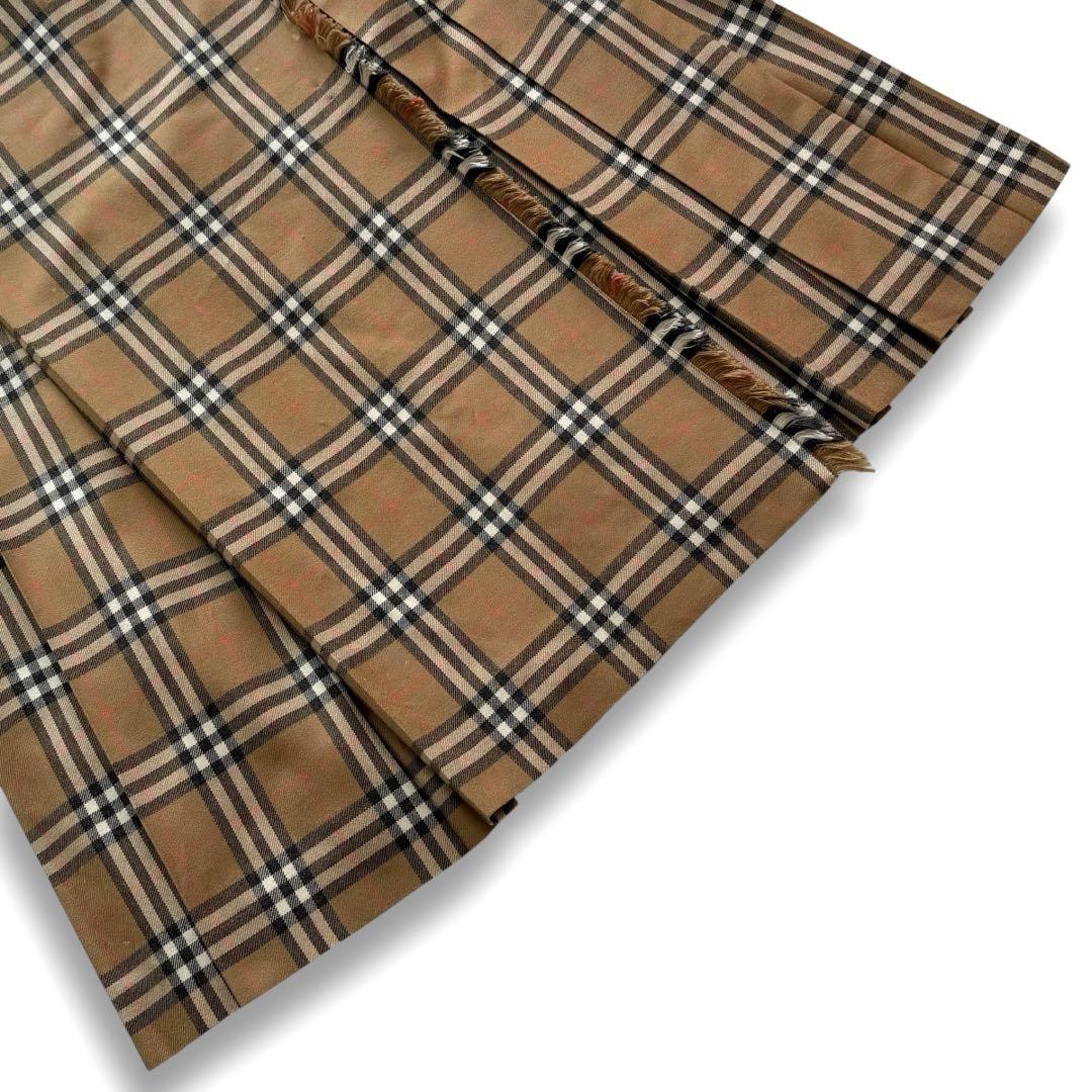 バーバリーロンドン ノバチェック プリーツスカート ベルト 大きいサイズ 15号