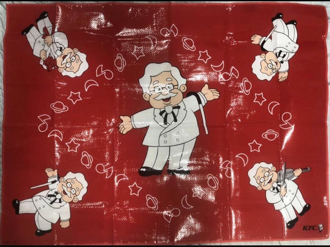 激レア昭和レトロ ケンタッキーKFC カーネルサンダースレジャーシート1993