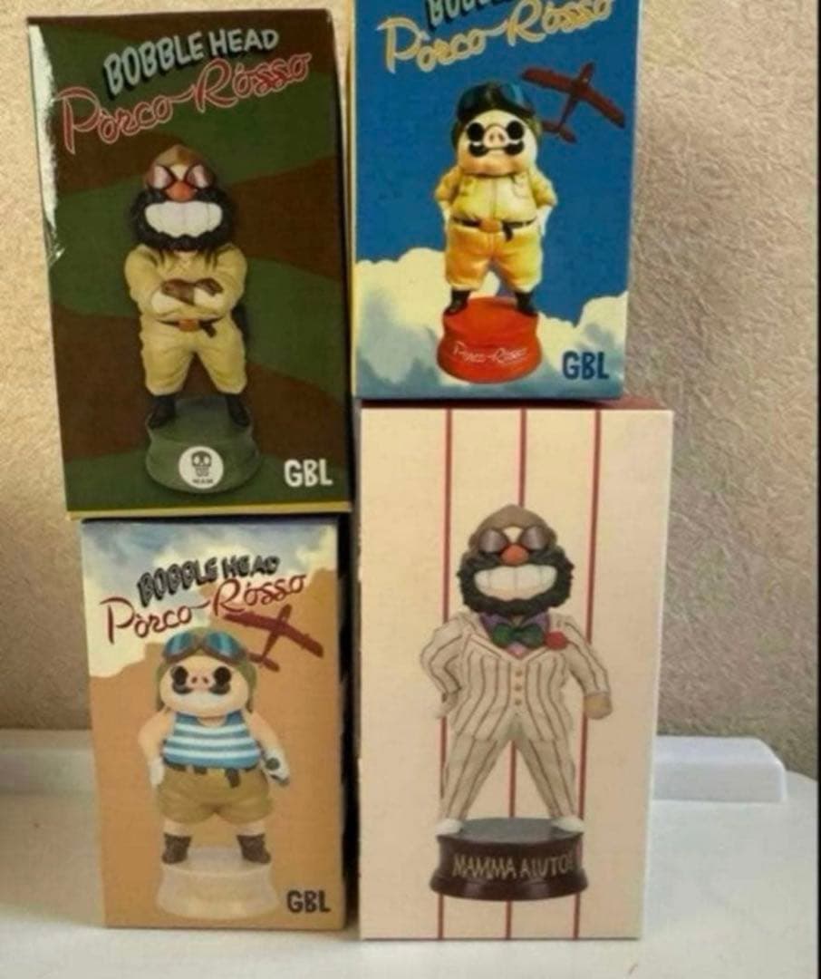 ジブリ GBL バブルヘッド 紅の豚 【4種セット】☆新品未開封