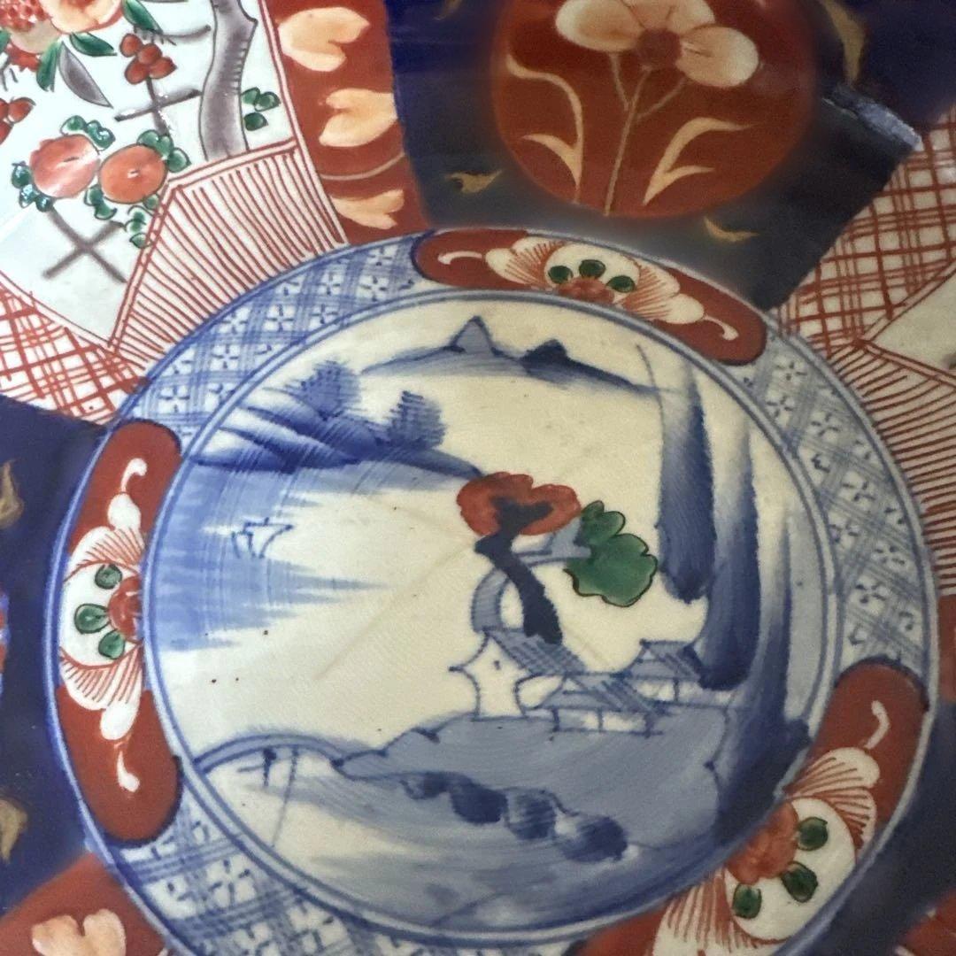 色絵陶器ボウル2点セット 難あり