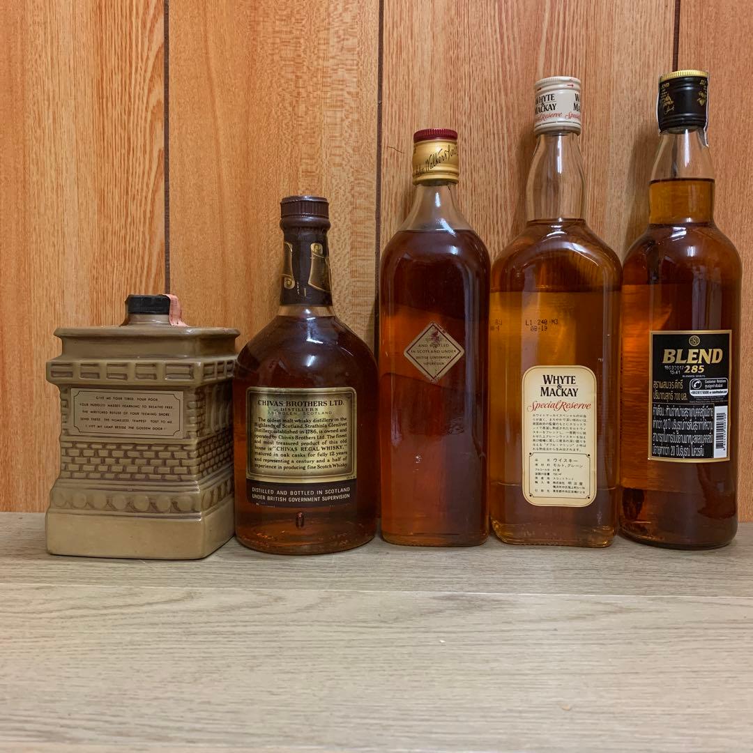 古酒 ウイスキー等5本 古酒】ウイスキー・ワインなど 洋酒 5本セット