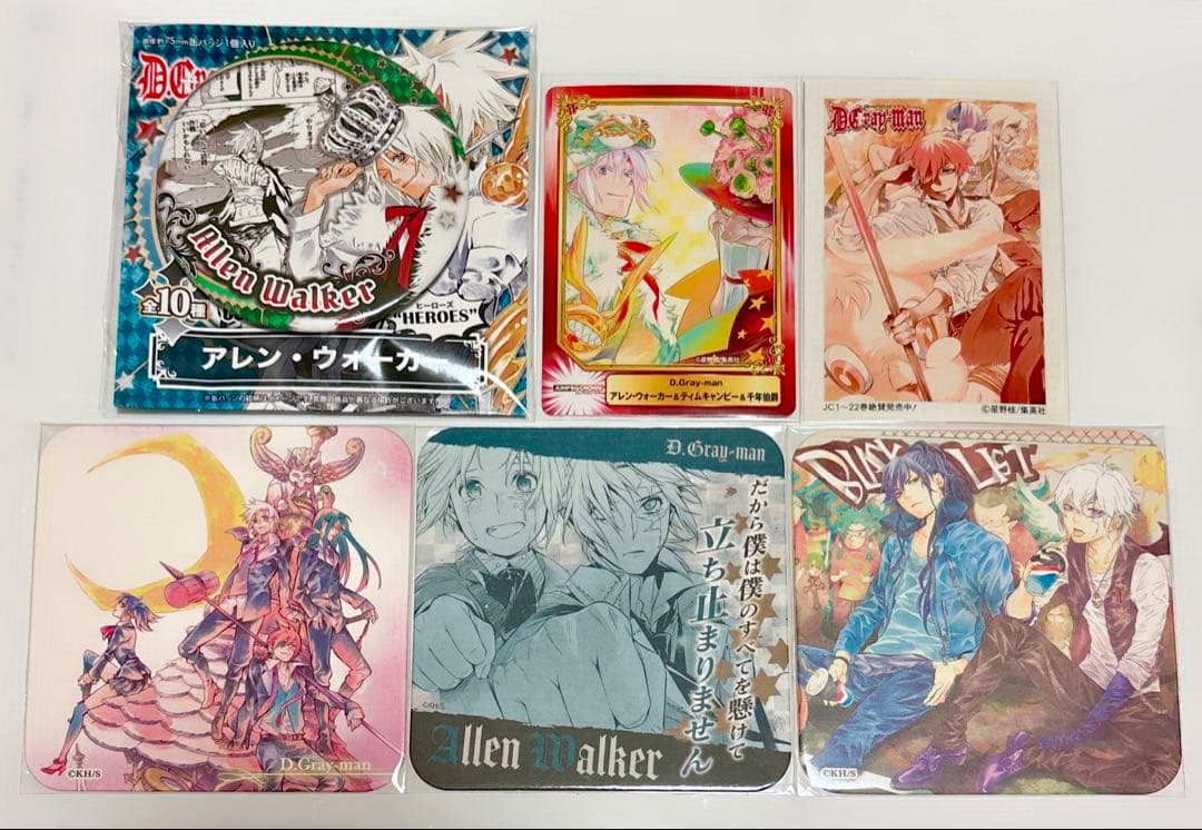 D.Gray-man Dグレ 缶バッジ コースター 特典 カード まとめ売り D.Gray-man Dグレ 缶バッジ コースター 特典 カード まとめ売り 1/1