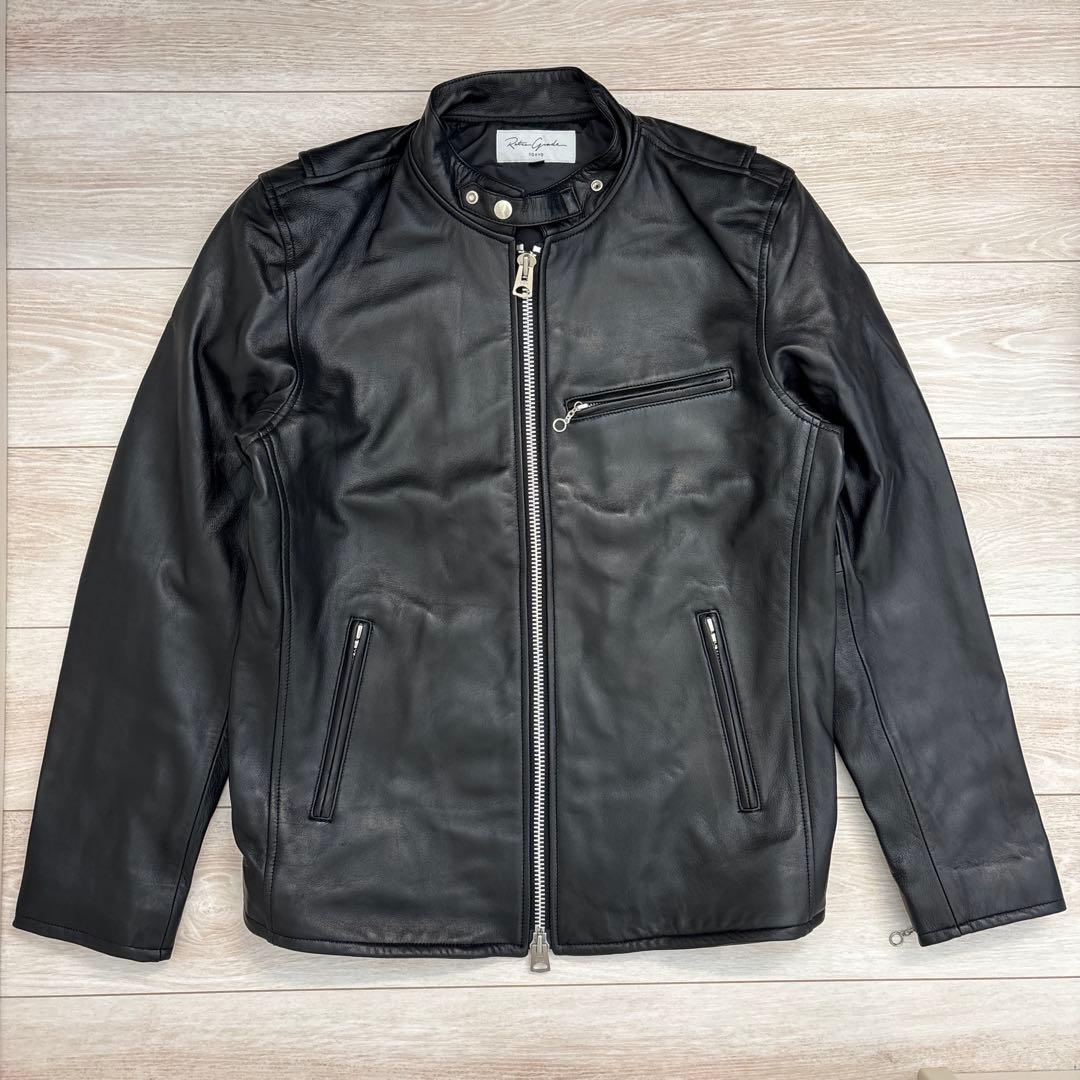 RETRO GRADE レトログレード ブラック 羊革 レザージャケット XL RETRO
