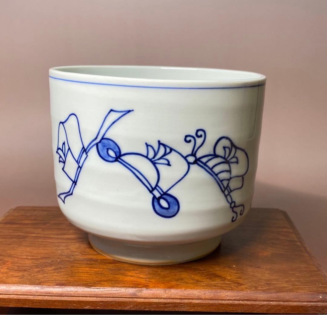 茶道具】清閑寺窯 祥平造 染付冠手火入（共箱） - メルカリ