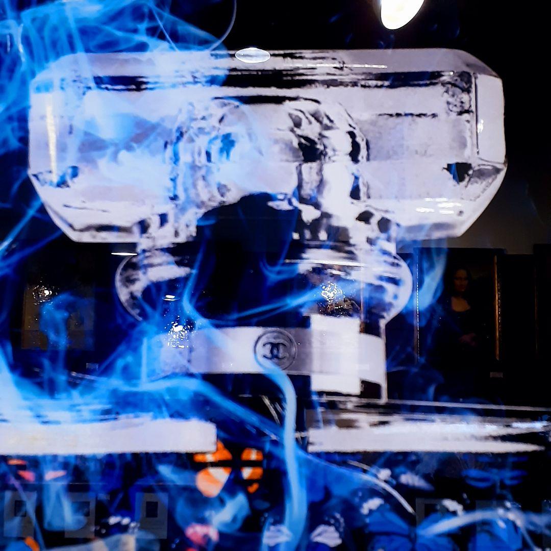 輸入雑貨　特殊強化ガラスアート　『CHANEL』　ミラーアート　60×120cm