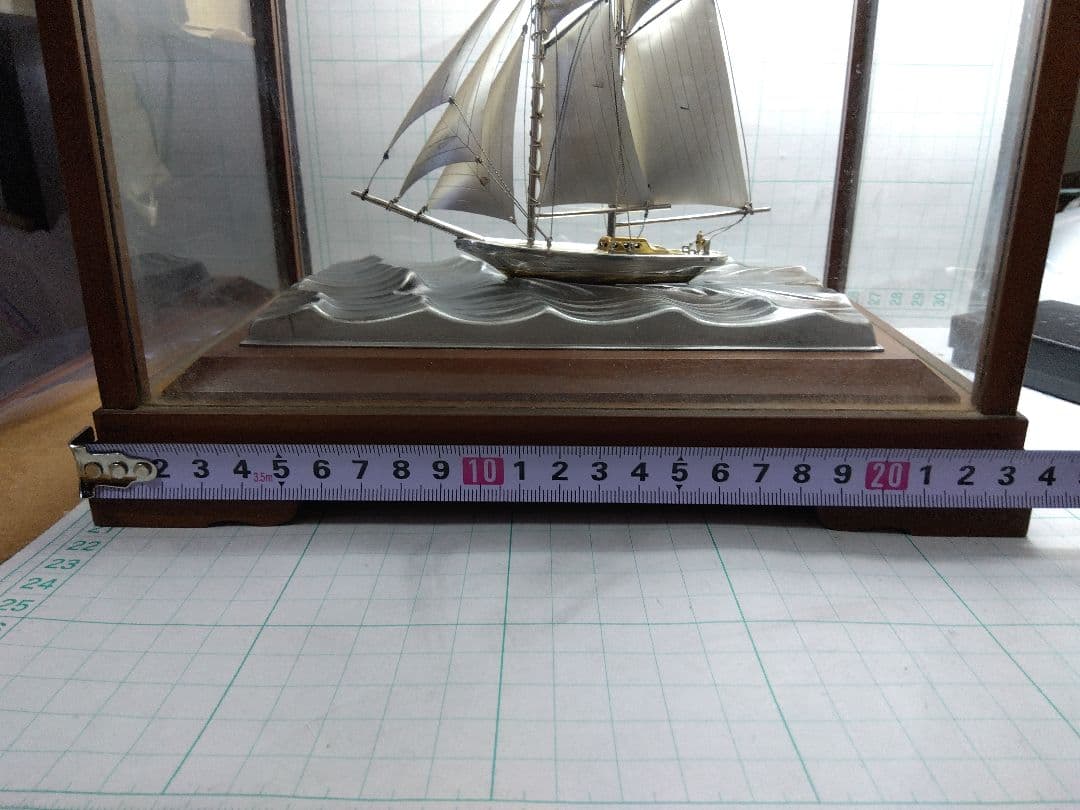 定価33万円】刻印 Silver 985 関武比古 銀製ヨット2本マスト 5号