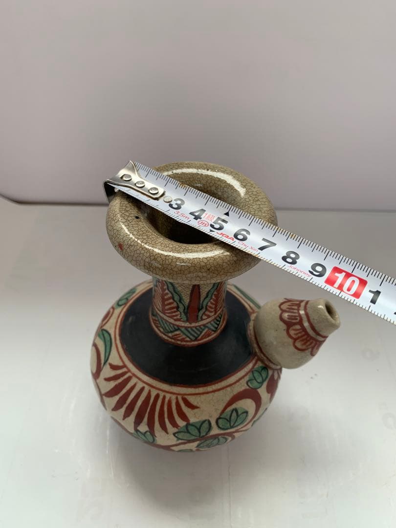 幕末～明治　赤絵　徳利　送料込み