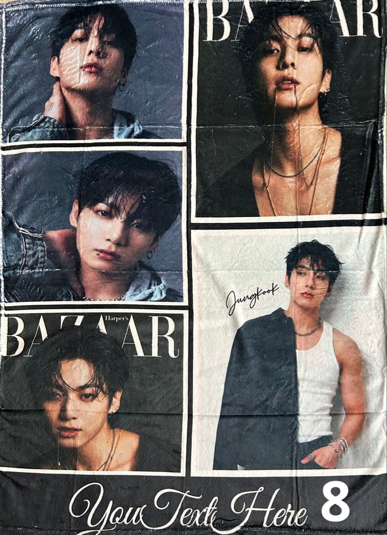 BTS Jungkook ハート型アクリルフォトブロック•スクエアフォトブロック