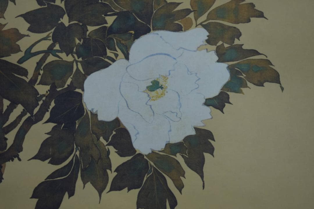 複製/酒井抱一/牡丹胡蝶図/工芸/布袋屋掛軸HG-397