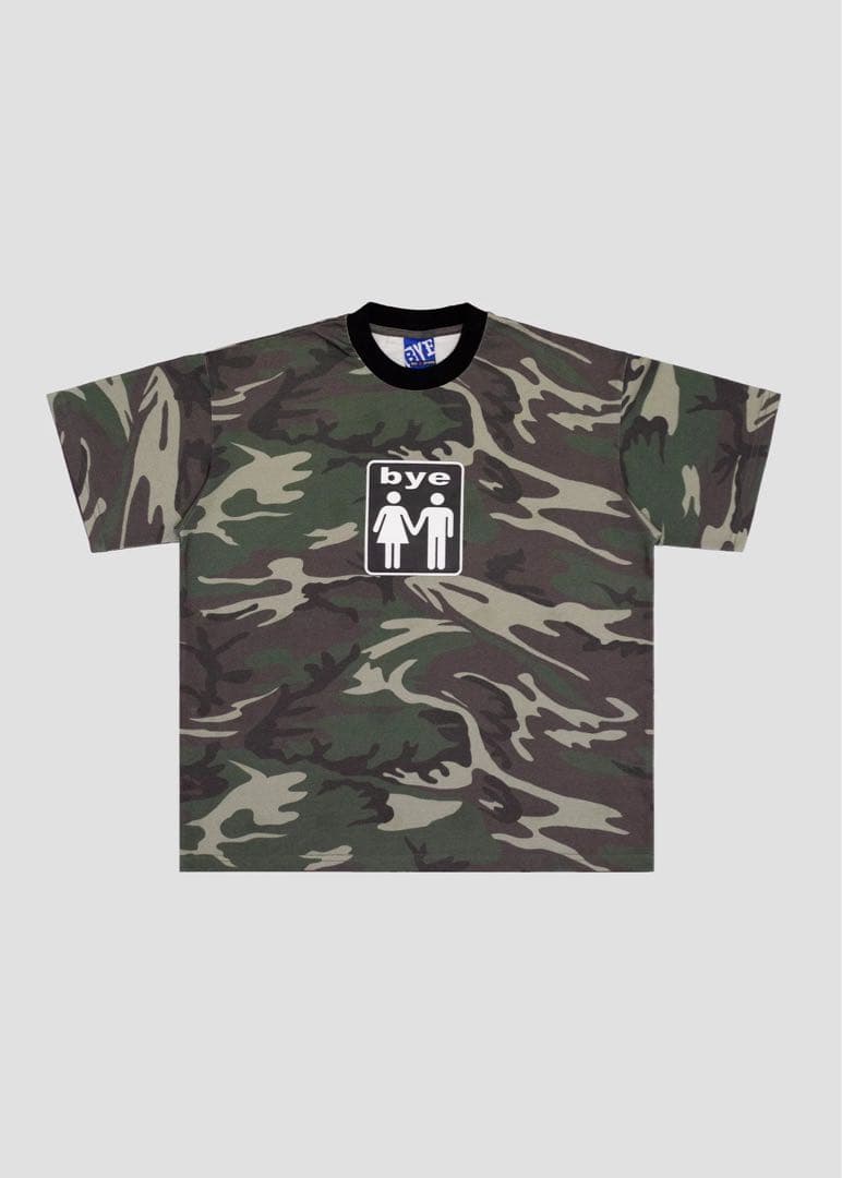Bye jeremy Couple camo T-shirt tシャツ