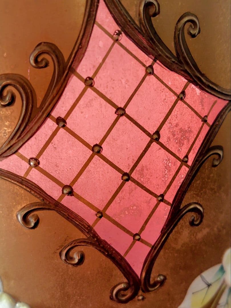 ♥チェコスロバキア製 ボヘミアガラス花瓶 H31．5cm