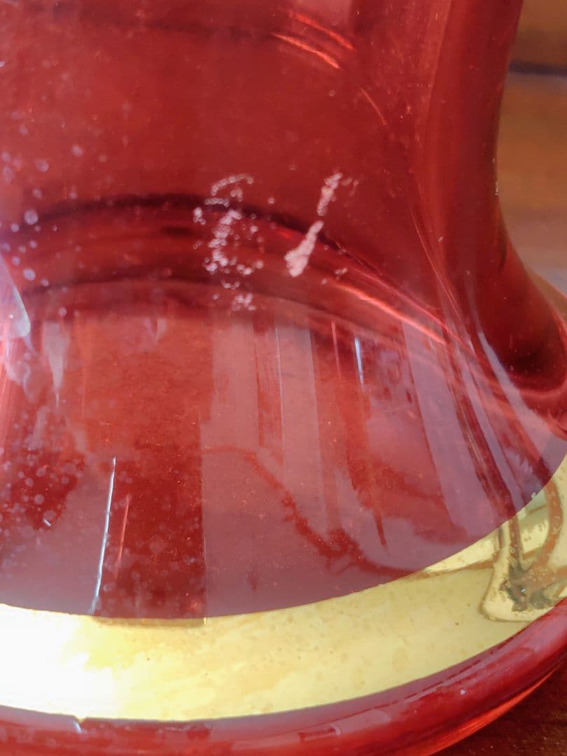 ♥チェコスロバキア製 ボヘミアガラス花瓶 H31．5cm - メルカリ