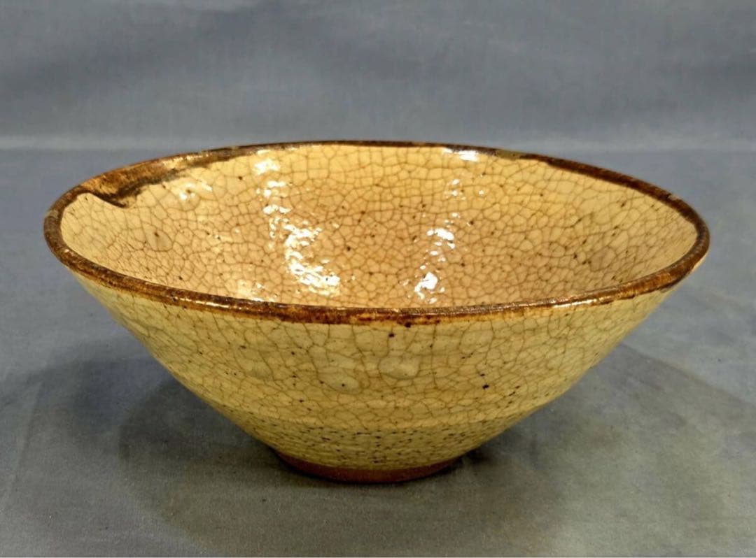 ☆美品☆裏千家十四代淡々斎極瀬戸唐津茶碗茶道具表