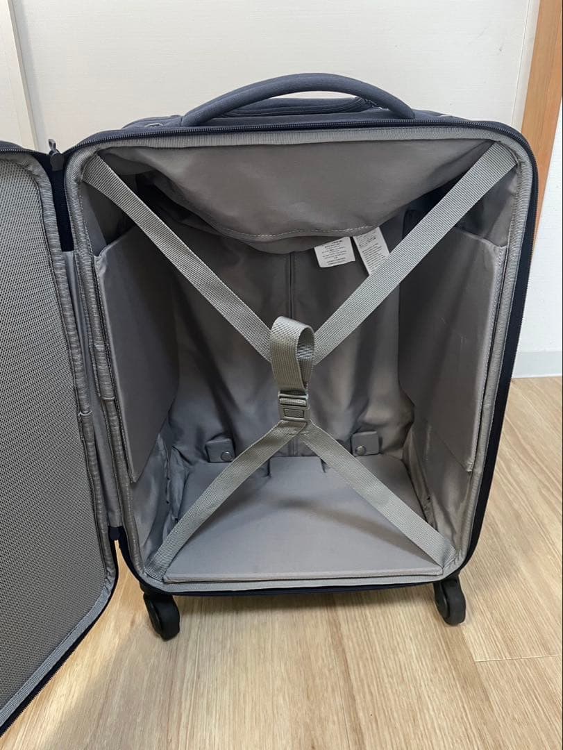無印良品 半分の厚みで収納できるソフトキャリーケース S 36L ネイビー
