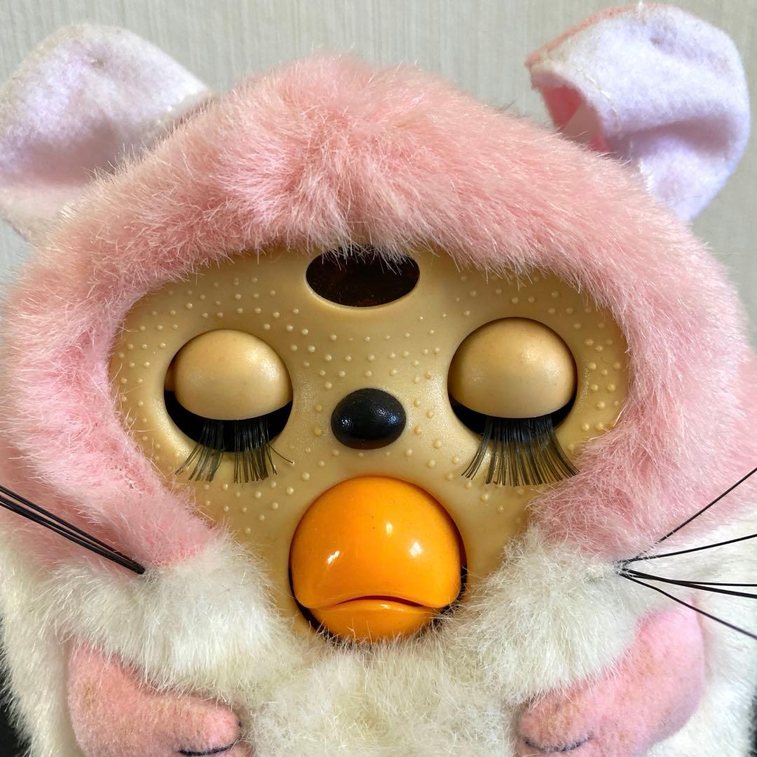 レア希少⭐️トンクリtonkuriファービーピンク白papara Furby昭和