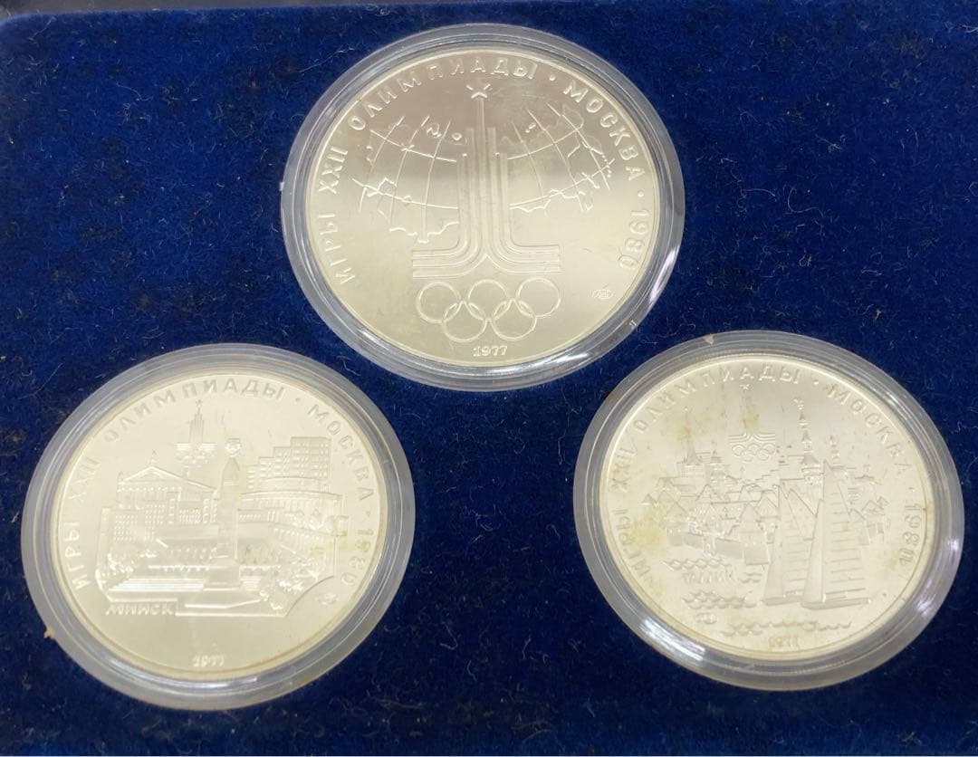 1980年モスクワオリンピック 五輪 記念銀貨6枚セット 133g