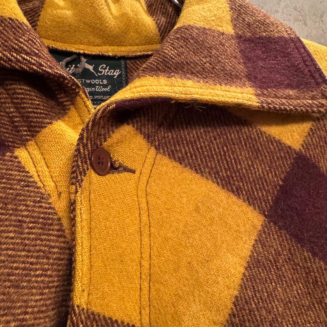 t*u様 1950s White Stag Mackinaw Cruiser J