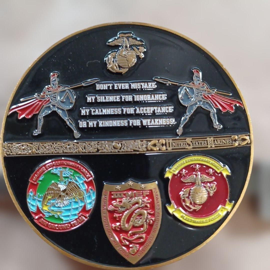 ✨送料無料　米軍USMC 海兵隊　チャレンジ？メダル