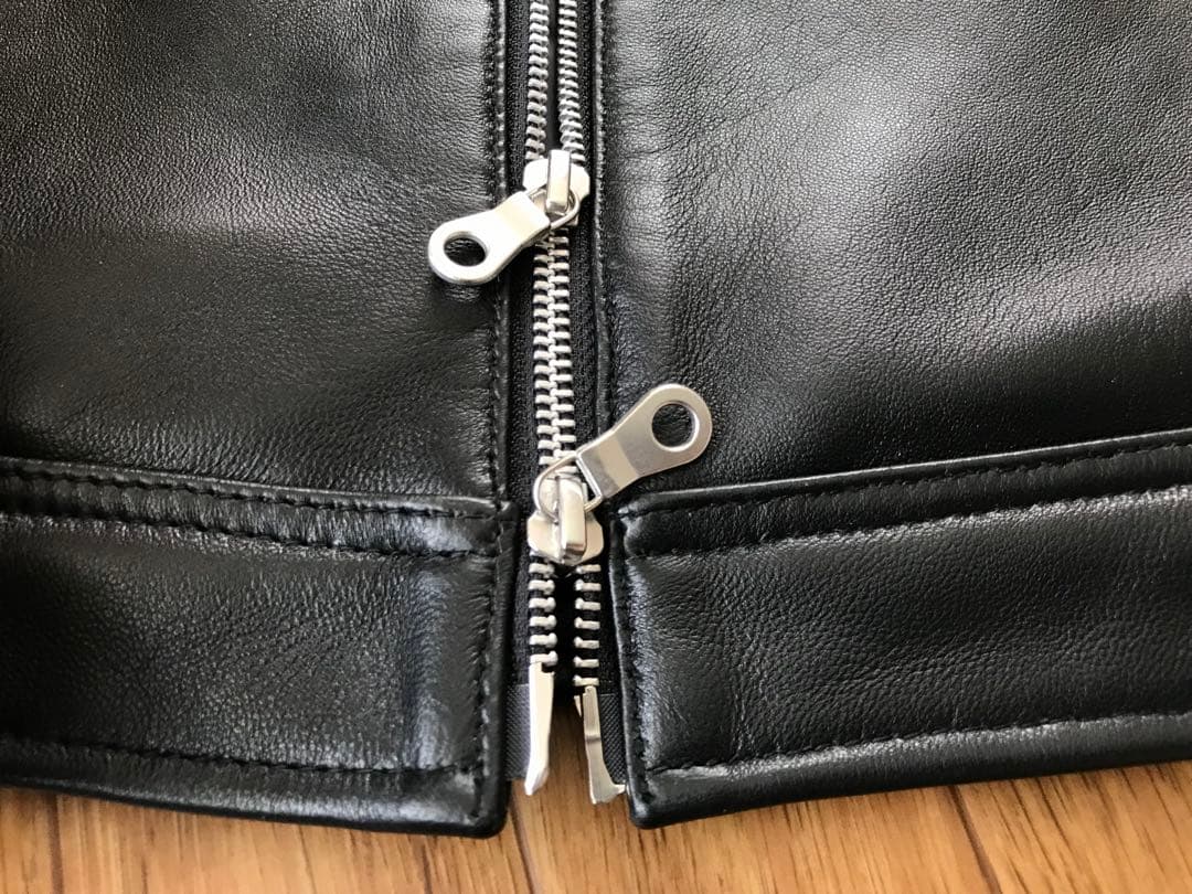 RATTLE TRAP シングルライダースジャケット S 黒 羊革 メンズビギ