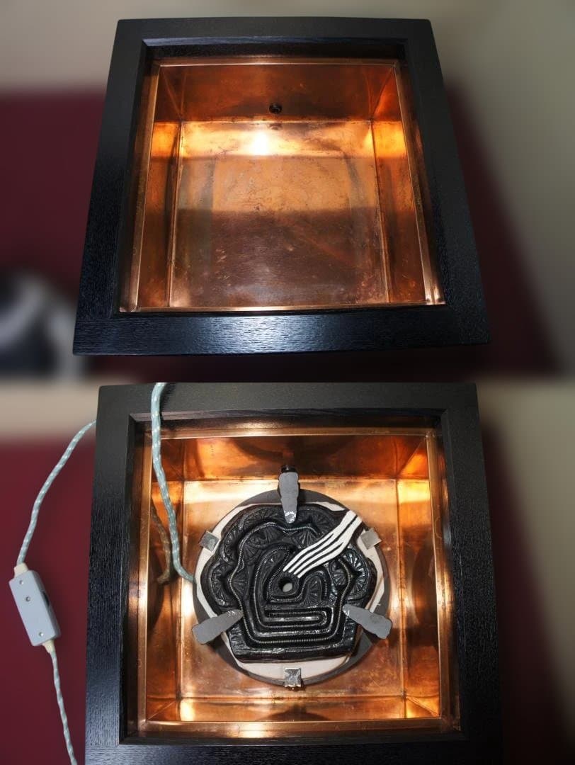 ☆焼杉置炉 在銘 筋釜 釜鐶 置炉用600w炭型電熱器 送料込み - メルカリ