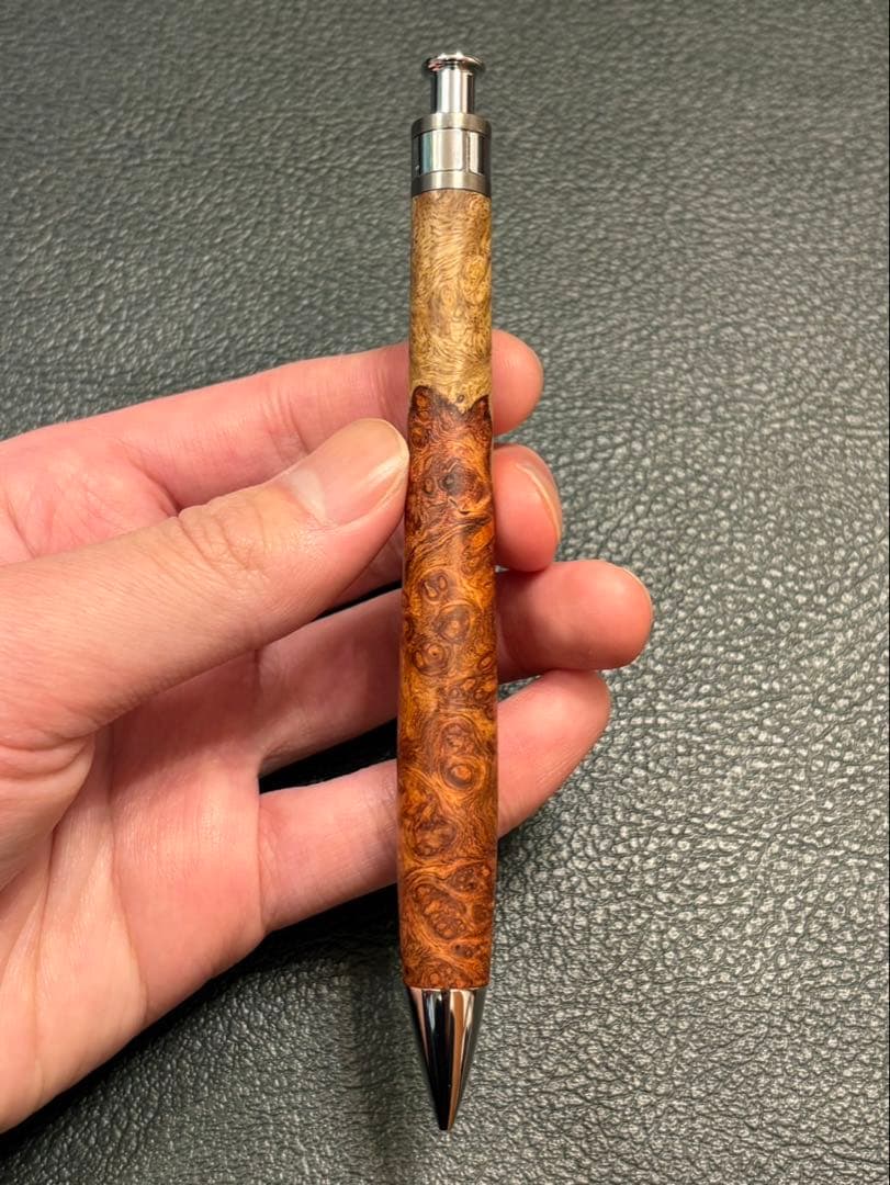 工房楔　花梨紅白　ペンシル楔　花梨瘤　 シャーペン 0.5ミリ