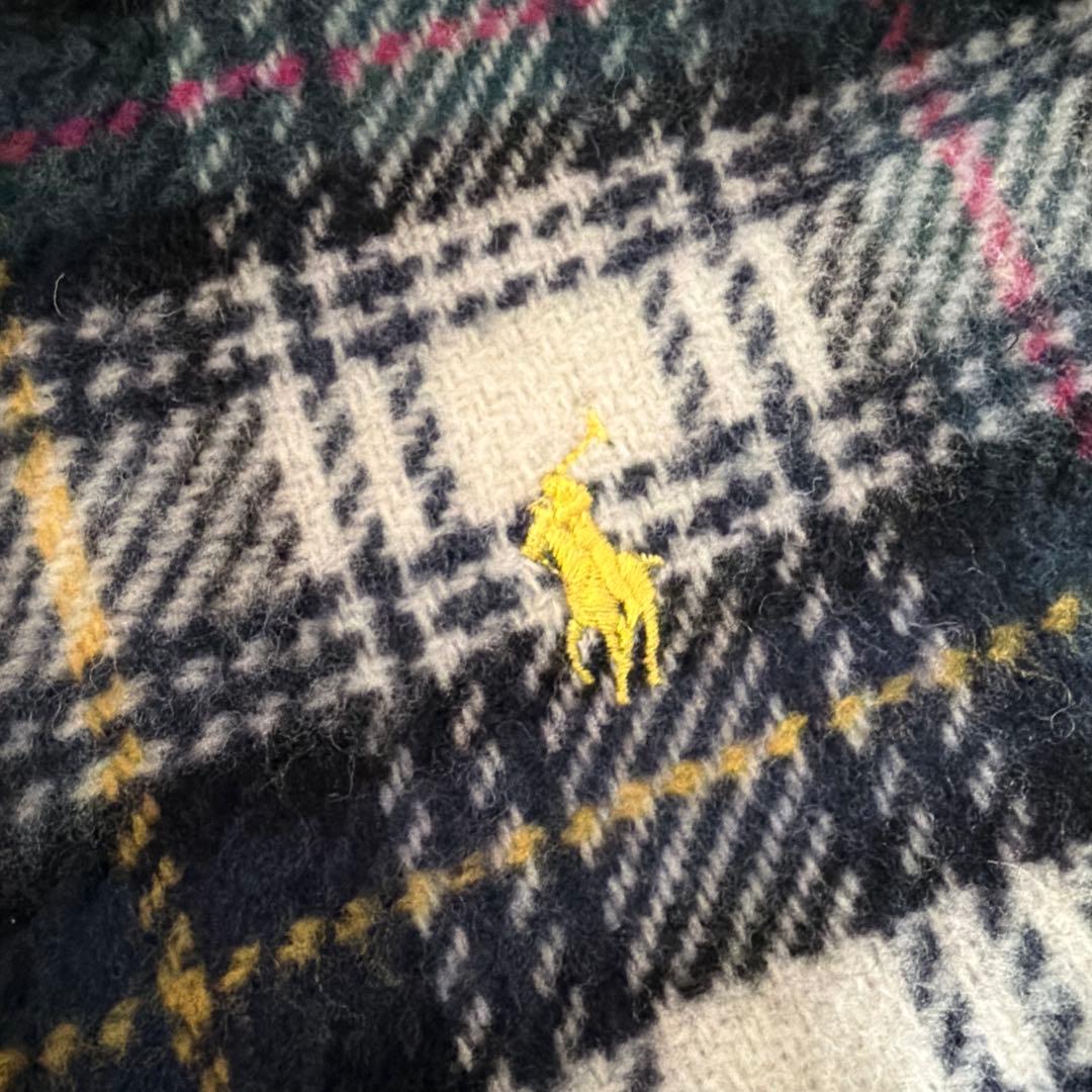 Polo Ralph Lauren チェック柄マフラー ストール - メルカリ