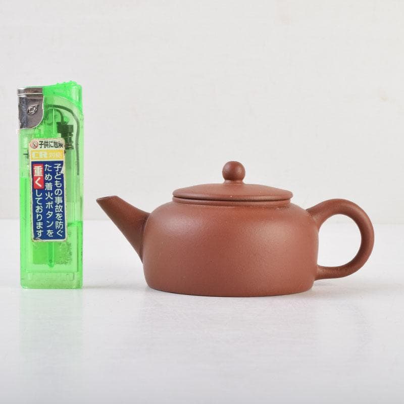 中国 荊渓恵孟臣製 紫砂 朱泥 急須 茶壷 V 9219