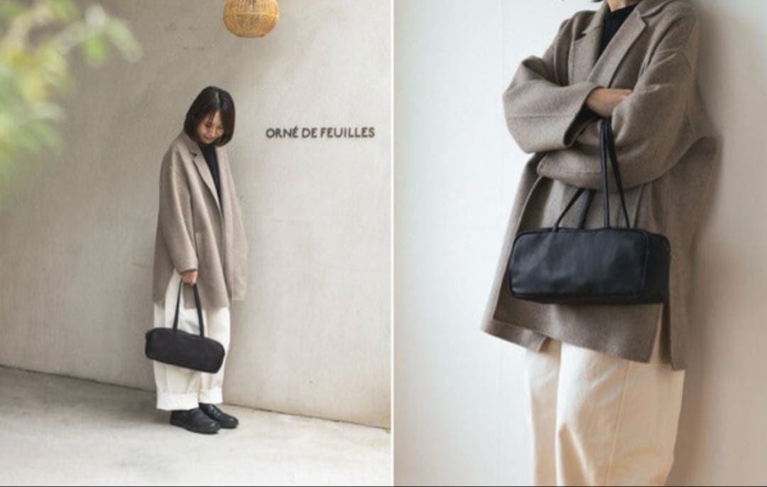 難あり　a アー　フルートバッグ　ブラック　レザー