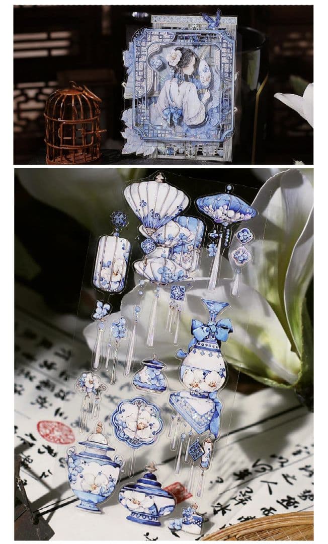 ✩再販✩J529＃指尖月(贝壳光)夏日野炊切り売り海外人物マステ女の子