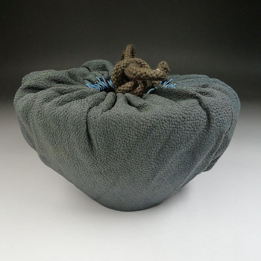 T462 茶碗 『萩焼』『原田隆峰』『仕覆付』 木箱 抹茶碗 茶道具