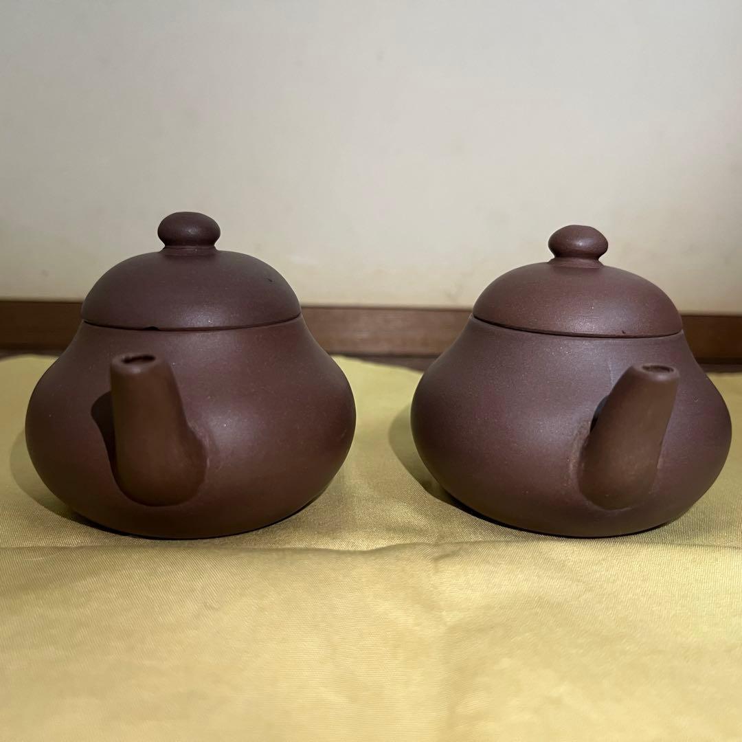 グ*ド様 煎茶道具急須茶銚紫泥対