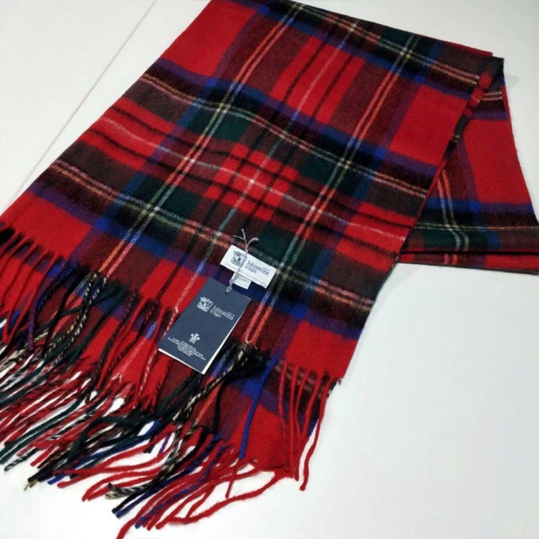 未使用 Johnstons ジョンストンズ カシミヤ ストール 最高 の