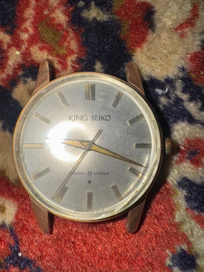 KING SEIKO 手巻き時計 シルバー文字盤