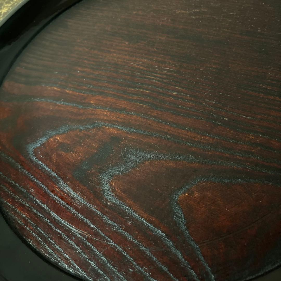 木地盆 丸盆 栗盆 くり抜き盆 骨董 アンティーク 茶懐石 古美術 酒器