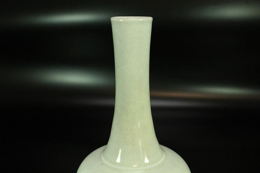 中国美術 青花 首長瓶 高25cm(K-A202)