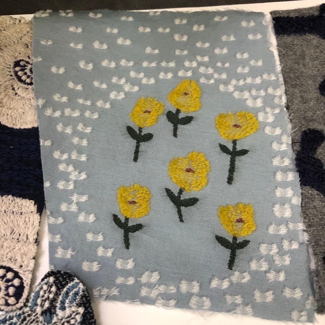 ⚠️chii 総刺繍柄希少ハギレ/ミナペルホネン