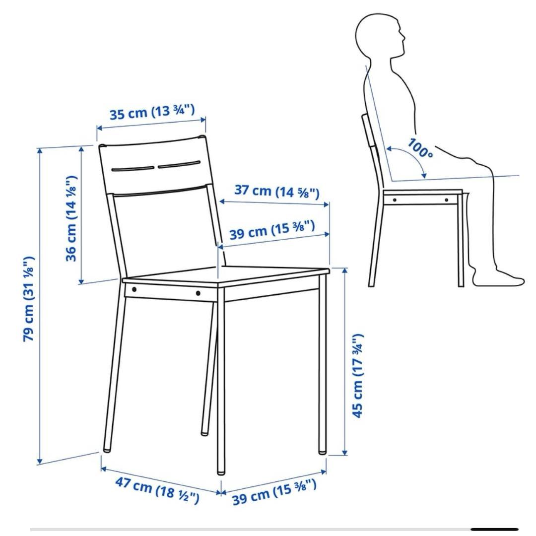 たーさん様【美品】IKEA 椅子4個　引取限定