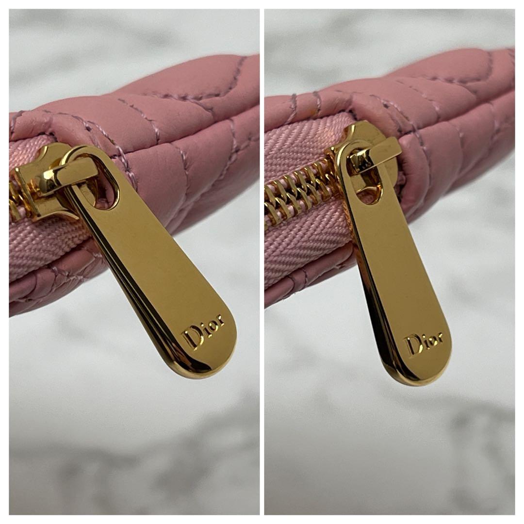ディオール カロ ラベンダー ウォレット ケース ピンク ハート