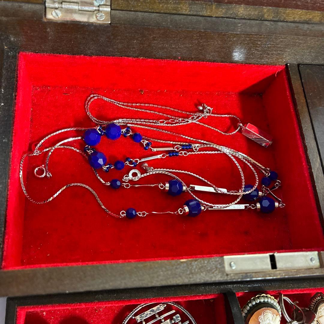 アンティーク ジュエリー カメオ BA800 七宝焼 翡翠 イヤリング ブローチ