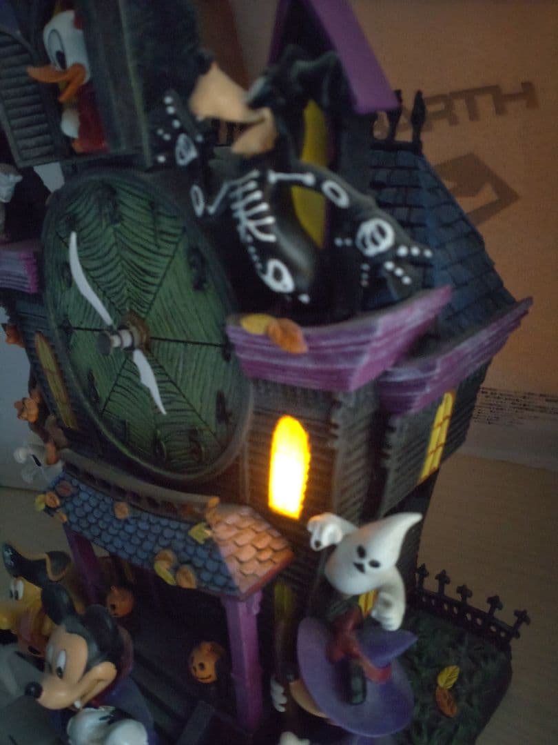 Disney　ミッキー 　ドナルド他ハロウィン掛時計