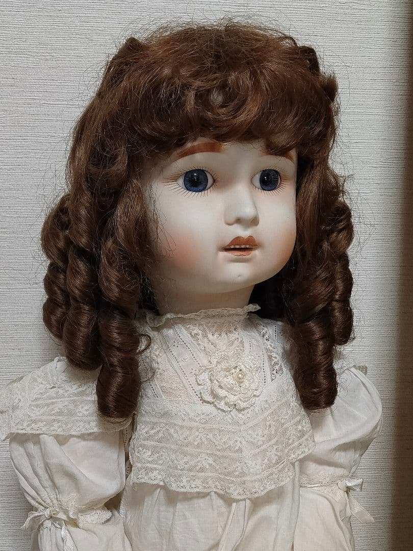ビスクドール ロングフェイスジュモー リプロ 58㎝ Jumeau - メルカリ